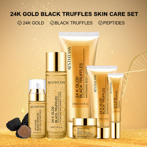 Kit de Productos para el Cuidado de la Piel de Marca Privada, Sérum Hidratante y Nutritivo, Set de 6 Piezas con Oro de 24k y Trufas Negras - Product Image 2