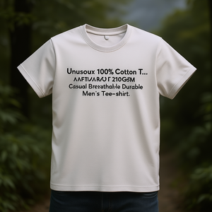 T-Shirt Unisex 100% Cotone 210GSM, Maglietta Casual Traspirante e Resistente per Uomo - Product Image 3