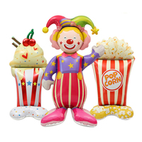 Ballon Gonflable en Aluminium Clown de Grande Taille, Épais et Durable, pour Décoration de Parc d'Attractions, Taille et Couleur Personnalisables, Idéal pour Fêtes