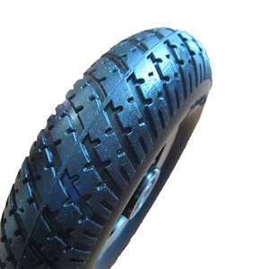 <span class=keywords><strong>Roue</strong></span> en mousse PU solide 250-4 avec jantes en acier de 10 pouces pour machines agricoles de wagons neuves et utilisées dans les usines de fabrication - Product Image 3