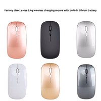 Souris sans fil 2.4GHz, chargeur USB lumineux, souris de bureau silencieuse, Portable, pour tablette, téléphone, PC, ordinateur Portable, 1600DPI