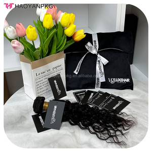 Tùy Chỉnh Cá Nhân Logo Phần Mở Rộng Tóc Bao Bì Quà Tặng Giấy Bó Tóc Treo Thẻ Nhãn Tóc Giả Thẻ Với Cá Nhân Logo - Product Image 1