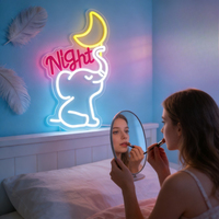 Enseigne néon murale LED Neonawall, alimentée par USB, avec interrupteur à intensité variable, pour décoration murale, snack-bars, magasins de proximité, cafés, bars, fêtes, vitrines, maison, cadeau