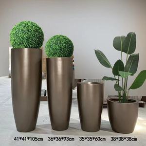 Maceta Moderna Minimalista de Fibra de Vidrio para Interiores y Exteriores, Elegante Maceta Alta y Cónica para Flores, Maceta Arquitectónica de FRP para Paisajismo, Venta al Por Mayor - Product Image 3