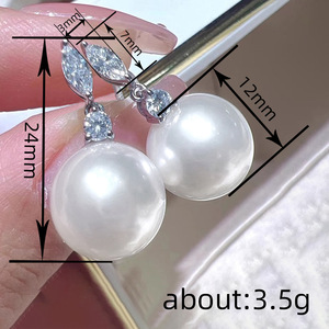 Pendientes de Perlas de Imitación Marquise para Mujer, Joyería de Moda para Uso Diario y Fiestas - Product Image 4
