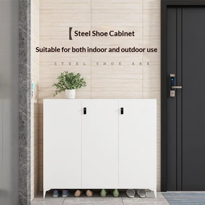 Meuble à <span class=keywords><strong>chaussures</strong></span> blanc simple avec porte à pression, grande capacité, réglable, anti-poussière, pour salon - Product Image 3