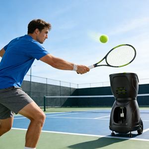 Máquina Lanzapelotas de Tenis, Nueva, Resistente, para Entrenamiento de Habilidades Básicas de Tenis - Product Image 1