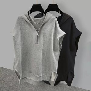 <span class=keywords><strong>Camiseta</strong></span> de <span class=keywords><strong>Mujer</strong></span> de Manga Corta, Estilo Retro, Informal y Versátil, con Capucha, Nueva Moda de Verano 2026, Venta al <span class=keywords><strong>Por</strong></span> Mayor de Boutique - Product Image 1