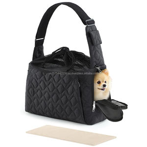 Porte-bébé pour petit chien ou chat avec poche avant zippée, porte-bébé pour chiot, double sécurité, mains libres pour les voyages - Product Image 2