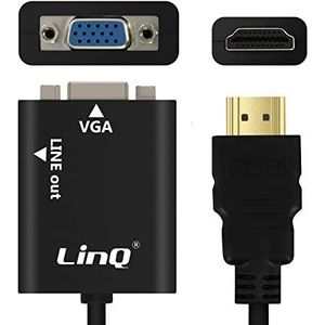 Adaptador CAVO de HDMI a VGA con Audio, Categoría de Producto al por Mayor: Conectores y Adaptadores - Product Image 1
