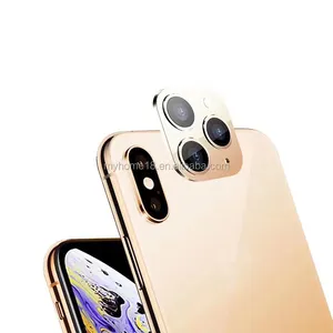 iPhone X XS MAX相机玻璃保护器的改进金属贴纸相机镜头秒换盖