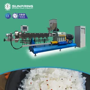 Machine d'extrudeuse à double vis SunPring pour riz artificiel machine d'extrudeuse à double vis pour riz artificiel 75 extrudeuse pour frk