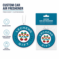 Désodorisant de voiture personnalisé en papier de coton moderne, parfum longue durée de voiture neuve, à suspendre pour éclairage d'ambiance et formes variées
