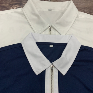 Camiseta Deportiva de Gimnasio de Secado Rápido Personalizada de Alta Calidad, 100% Poliéster, Camiseta Polo de Manga Larga con Cierre de 1/4 y Bordado para Hombre - Product Image 6