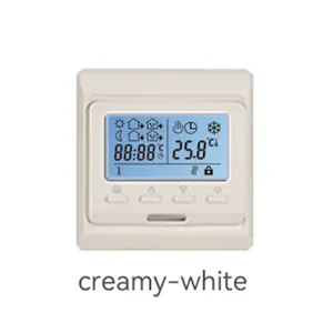 Termostato interno programável termostato digital de parede para aquecer água e piso elétrico termostato de sala com tela de toque