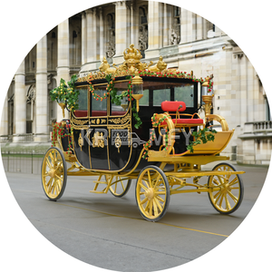 Charrette à chevaux moderne pour mariage royal, chariot à chevaux européen pour visites touristiques - Product Image 3