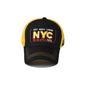 <span class=keywords><strong>Casquette</strong></span> de baseball en maille brodée 3D Premium <span class=keywords><strong>NYC</strong></span>, bicolore, pour hommes et femmes, pour l'été, vêtements décontractés de plein air - Product Image 2