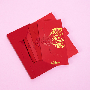 Pacchetto di lusso di alta qualità di capodanno cinese foil hot stamping lucky paper money red packs - Product Image 2