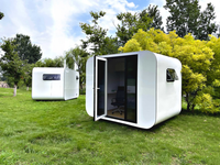 Maison préfabriquée en forme de capsule Apple Cabin Pod, complète avec cuisine et salle de bain, pour le camping en plein air, les stations balnéaires et l'hébergement touristique