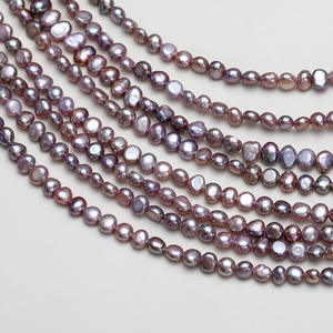 Perlas de Agua Dulce Barrocas de 4-5 mm con Orificio Lateral, Perlas Sueltas Blancas y Rosadas en Colores Pastel - Product Image 3