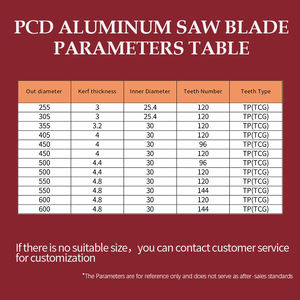 Fabricante al por mayor cortador de aluminio de corte de diamante hoja de sierra circular PCD para aluminio no ferroso - Product Image 2
