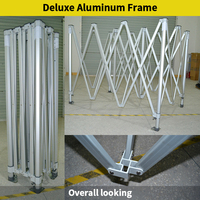 Tente de salon professionnelle FEAMONT Deluxe 3x4,5 m, hexagonale, avec structure en aluminium de 50 mm