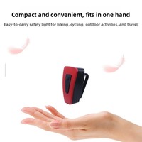 Feu arrière de vélo rechargeable par USB, LED 300 mAh, 6 modes de clignotement, lumière de sécurité à clipser pour casque, vélo, conduite nocturne