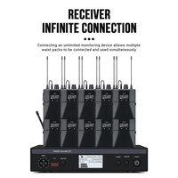 Système de monitoring intra-auriculaire sans fil PSM300, écouteurs stéréo portables et légers, monitoring dynamique, connecteur XLR, métal et plastique
