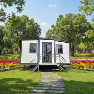 <span class=keywords><strong>Maison</strong></span> conteneur pliable, étanche, résistante au vent et au froid, respirante, design ferme, peut accueillir 2 à 4 personnes, avec hall. - Product Image 1