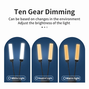 Magicline ไฟวงแหวนแบบยืดหยุ่นได้, ไฟ LED 2แขนไฟความงามพร้อมรีโมทควบคุมการต่อขนตา - Product Image 4