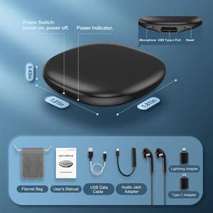 Grabadora magnética activada por voz de 128G con 1600 horas de almacenamiento de grabación Grabadora de audio en el USB-C Dispositivo de escucha portátil MP3 - Product Image 6