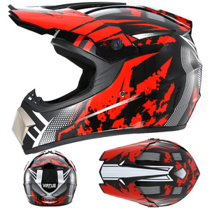 Casque de moto intégral personnalisé pour la course en descente en montagne, chapeau de sécurité unisexe OEM - Product Image 2