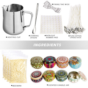 <span class=keywords><strong>Kit</strong></span> Complet de <span class=keywords><strong>Fabrication</strong></span> de Bougies DIY en Gros : Outils, <span class=keywords><strong>Cire</strong></span>, Cuve de Fusion, Mèche en Coton, Supports – Fournitures Complètes pour Bougies Parfumées Artisanales - Product Image 3