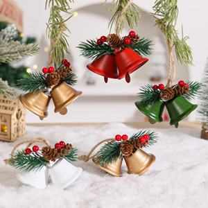Adornos Navideños de Metal Creativos Personalizados, Venta al por Mayor, Colgantes para Árboles de Navidad, Adornos Esféricos, Decoración Navideña - Product Image 1