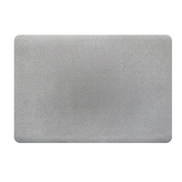 Set de table rectangulaire arrondi en PVC RNPT, effet feuille réfléchissante, finition nacrée, anti-taches, pour tables à manger