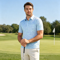 Polos personnalisés pour hommes, tissu respirant, infroissable, col en polyester, pour le travail ou le golf