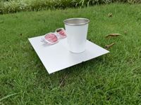 Table pliante miniature en aluminium de style Soto |   Bureau d'extérieur ultra-léger, pliable en une seconde, portable pour le camping, le pique-nique et le barbecue