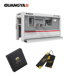 LK600 Guangya otomatik giysi etiketi masaüstü kalıp kesme ve karton için kırma makinesi