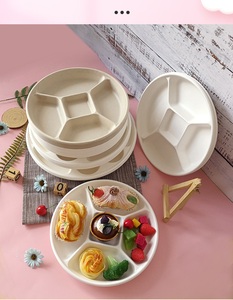 <span class=keywords><strong>7</strong></span> ngăn tùy chỉnh giấy dùng một lần ăn trưa tấm khay với nắp bên sự lựa chọn không thấm nước dầu chịu mài mòn Bộ đồ ăn dùng một lần - Product Image 6