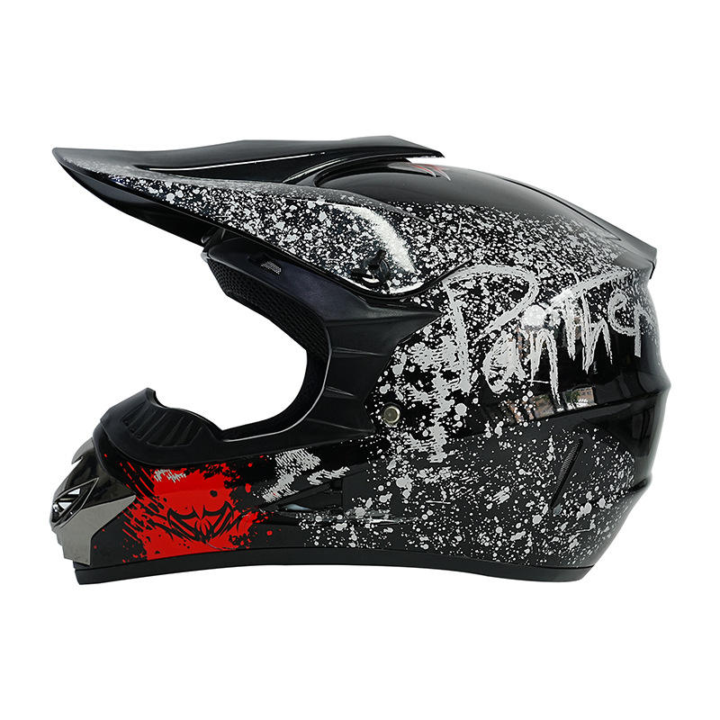 Ensemble trois pièces floral noir