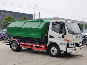 江淮新工况插电式混合动力吊钩升降垃圾车纯绿色牌照柴油手动变速器欧4排放 - Product Image 4