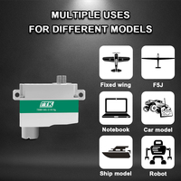 Servomoteur numérique PTK 7308 H MG-D 8g avec boîtier métallique pour avions et planeurs RC - Unisexe, à partir de 14 ans