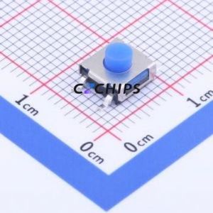TS-1047A-A3B2-D2 Tactile Switch SMD Switch Single Pole Single Throw Round Button 1.8N Vertical Mount - Product Image 1