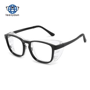 Teenyoun到着アンチブルーライト防霧安全メガネTR90フレーム防風取り外し可能サイドシールドゴーグル眼鏡カスタムロゴ - Product Image 1