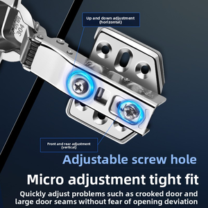 Bisagra Desmontable de Acero Inoxidable 304 para Puerta de Armario de Oficina/Hogar, Amortiguador en Forma de Ciruela, Diseño Engrosado, Cierre Suave - Product Image 4