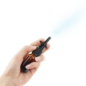 Chai xịt mũi thủy tinh rỗng 10ml chai thuốc thủy tinh màu hổ phách với bình xịt mũi màu đen tốt - Product Image 5