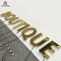Enseigne murale LED extérieure personnalisée, lettres 3D pour la publicité des entreprises, étanche IP65, enseigne commerciale rétroéclairée