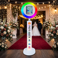 Photomaton portable pour mariage et événements, entrepôt à l'étranger (Royaume-Uni/États-Unis/Canada/UE), machine photo iPad avec logo gratuit