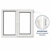 Fenêtre à battant française en PVC double vitrage, couleur personnalisée blanche, insonorisée, pour villa, appartement, usine, OEM