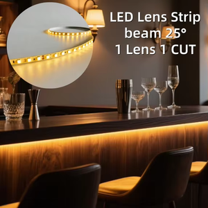 Blanco Ajustable 25 ° <span class=keywords><strong>Tira</strong></span> <span class=keywords><strong>de</strong></span> <span class=keywords><strong>LED</strong></span> con Lente Ra90 SMD3528, Luz Blanca Dinámica, DC24V, 40 <span class=keywords><strong>LED</strong></span>, Impermeable, para Uso en Fachadas Exteriores - Product Image 2